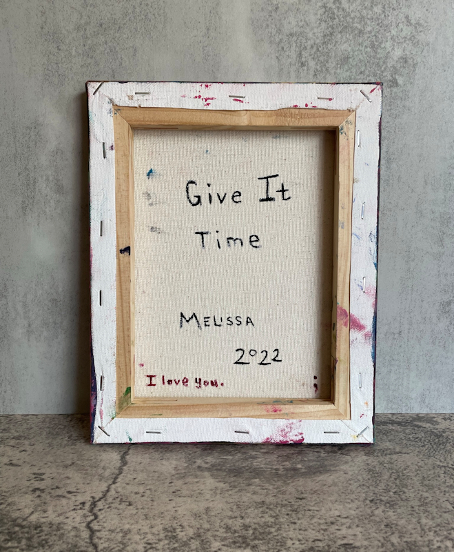 Give it Time - from the back