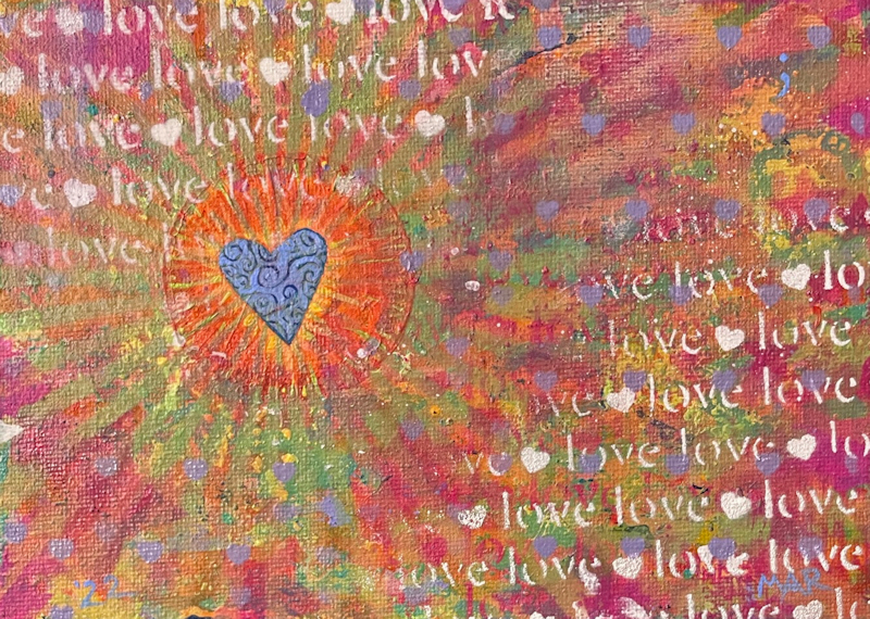 Radiant Heart - Spiritual painting of love