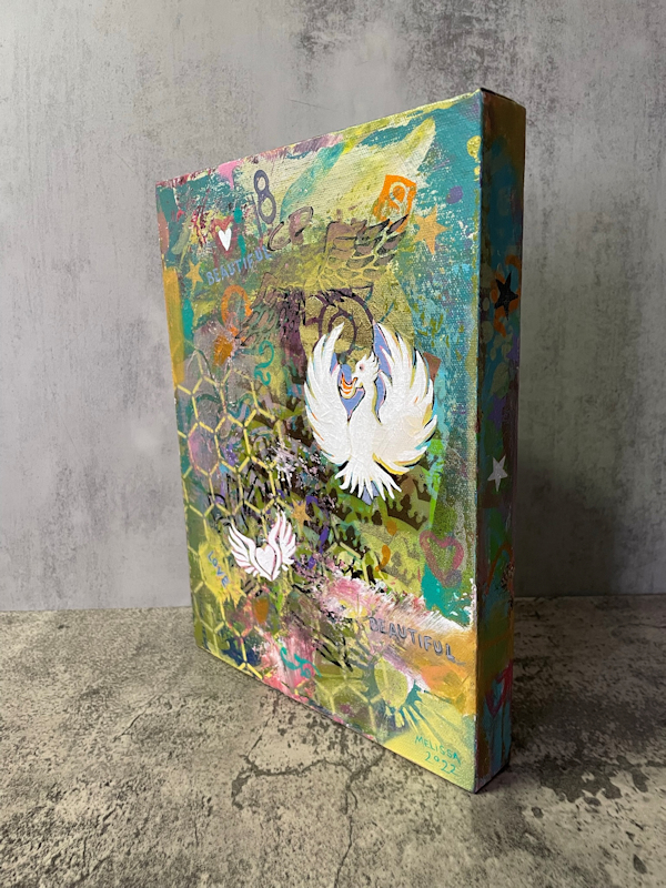 Phoenix bird, Inspirational modern art painting